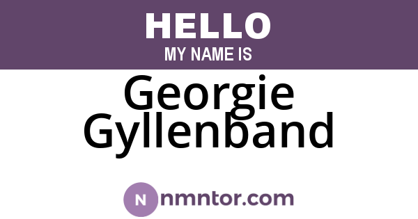 Georgie Gyllenband