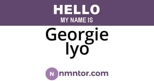 Georgie Iyo
