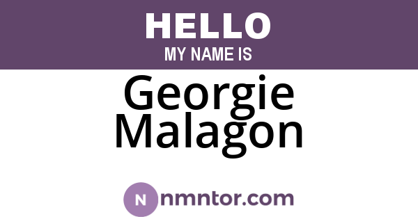 Georgie Malagon