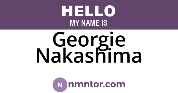 Georgie Nakashima