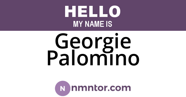 Georgie Palomino