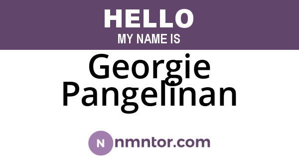 Georgie Pangelinan
