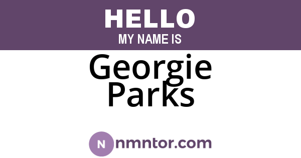 Georgie Parks