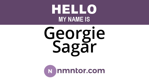 Georgie Sagar