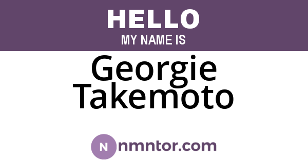 Georgie Takemoto