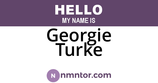 Georgie Turke
