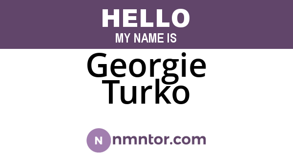 Georgie Turko
