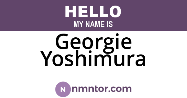 Georgie Yoshimura