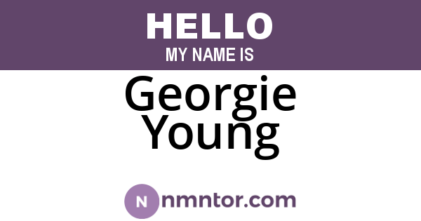 Georgie Young