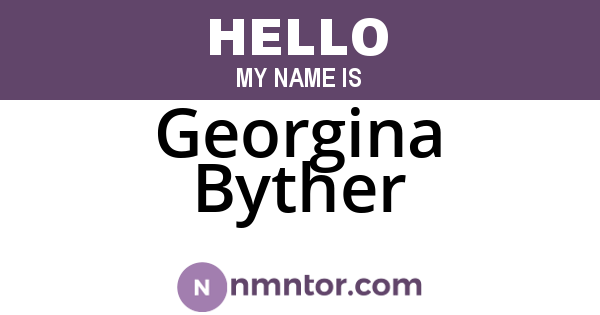 Georgina Byther