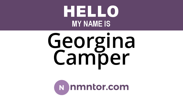 Georgina Camper