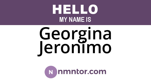 Georgina Jeronimo