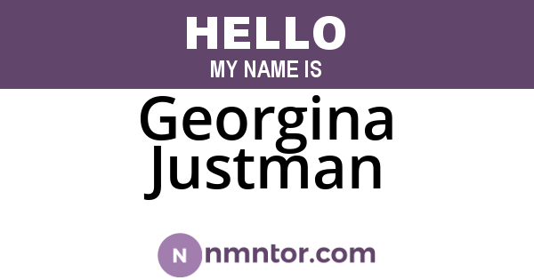 Georgina Justman