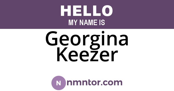 Georgina Keezer