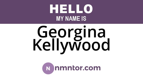 Georgina Kellywood