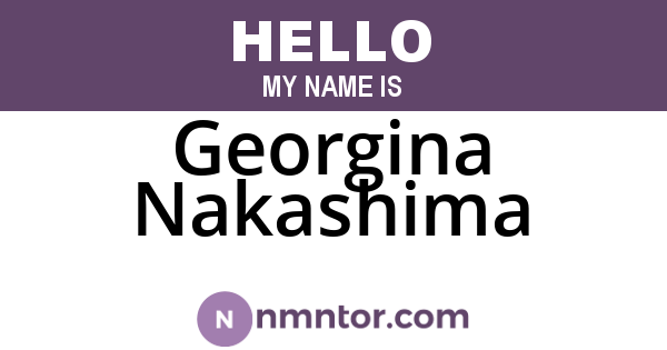 Georgina Nakashima