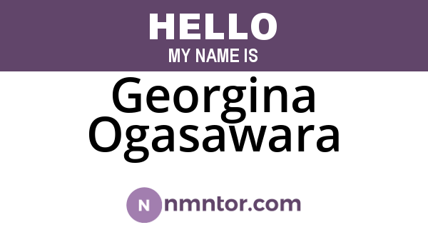 Georgina Ogasawara