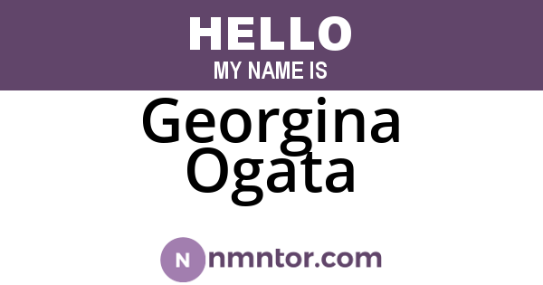 Georgina Ogata