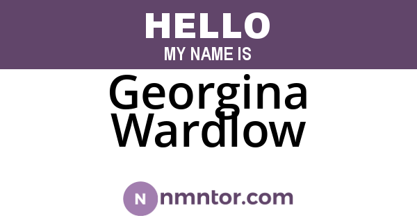 Georgina Wardlow