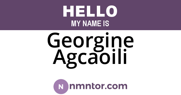 Georgine Agcaoili