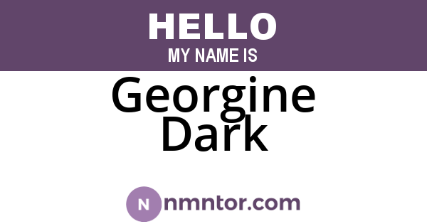 Georgine Dark