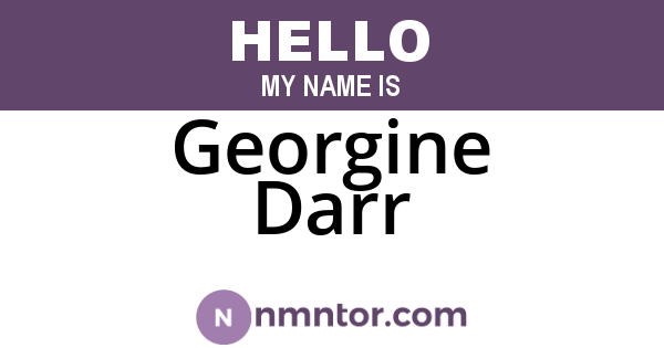 Georgine Darr