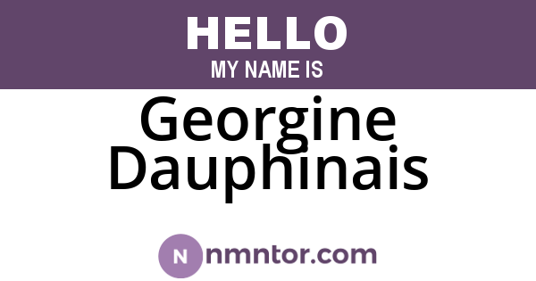 Georgine Dauphinais