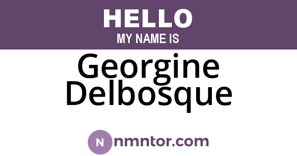 Georgine Delbosque