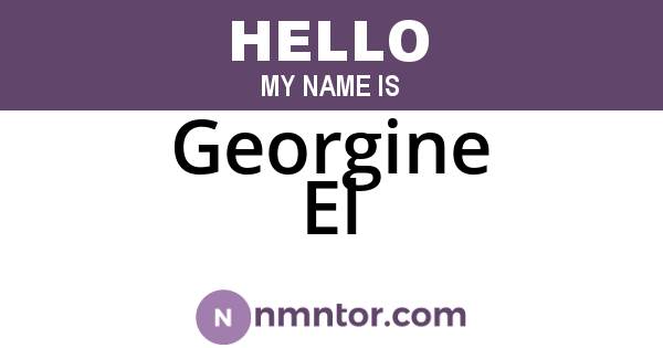 Georgine El