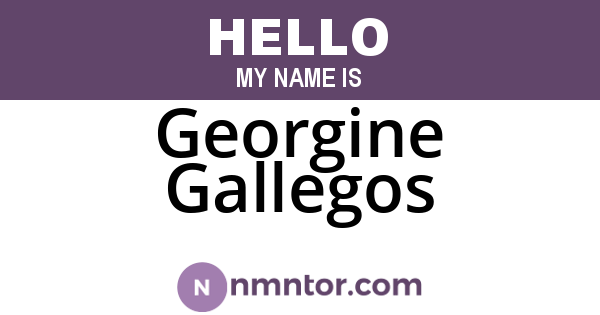 Georgine Gallegos