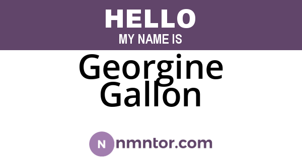 Georgine Gallon