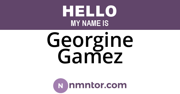 Georgine Gamez