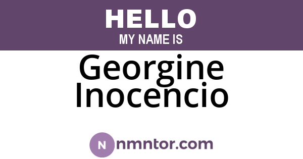 Georgine Inocencio