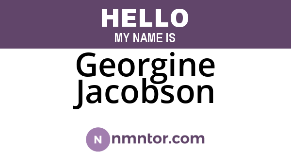 Georgine Jacobson