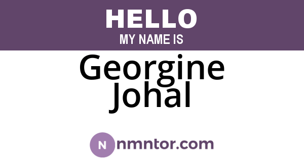 Georgine Johal