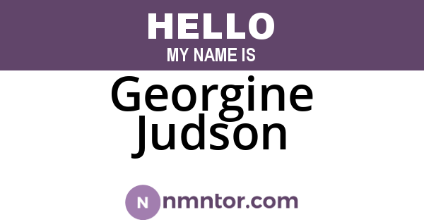 Georgine Judson
