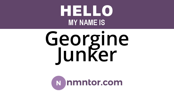 Georgine Junker
