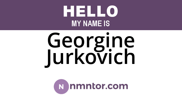 Georgine Jurkovich
