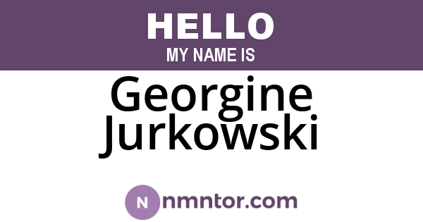 Georgine Jurkowski