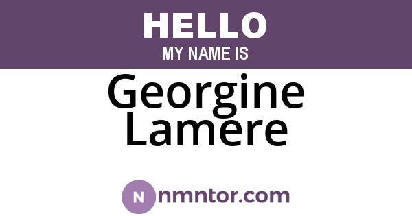 Georgine Lamere