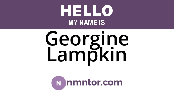 Georgine Lampkin