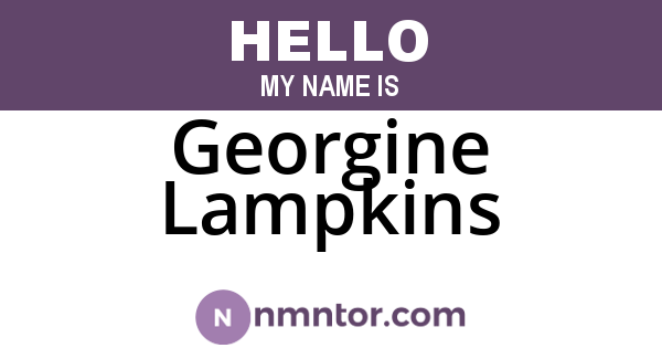 Georgine Lampkins