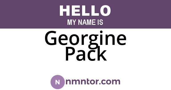 Georgine Pack