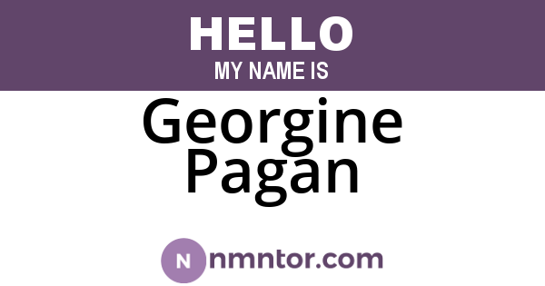 Georgine Pagan