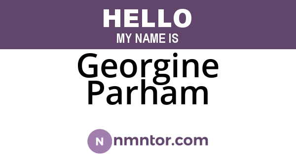 Georgine Parham