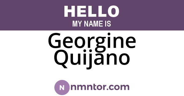 Georgine Quijano