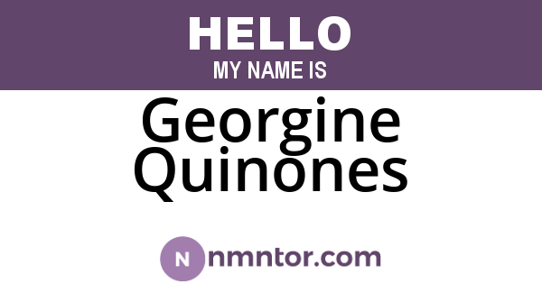 Georgine Quinones
