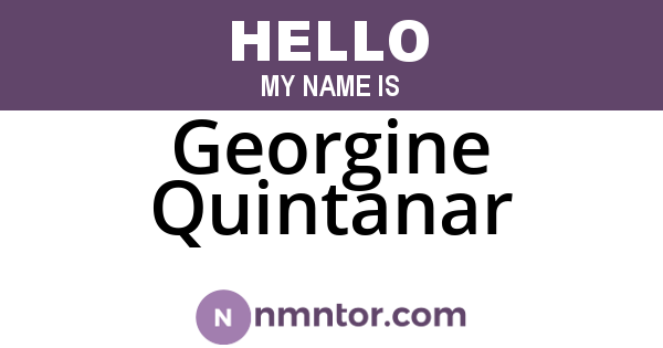 Georgine Quintanar