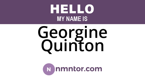 Georgine Quinton