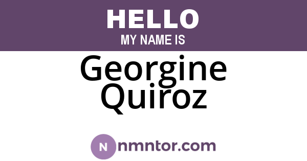 Georgine Quiroz
